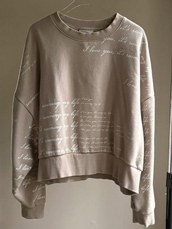 Taylor Swift Tops - Taylor Swift Official TTPD Fortnite lyrics crewneck sweatshirt size L